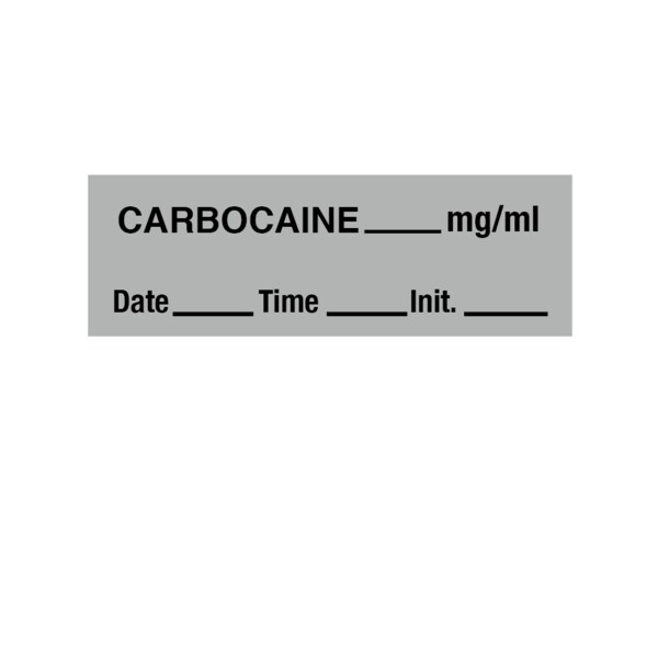 Tape, Carbocaine 1/2" x 500" Gray w/Black